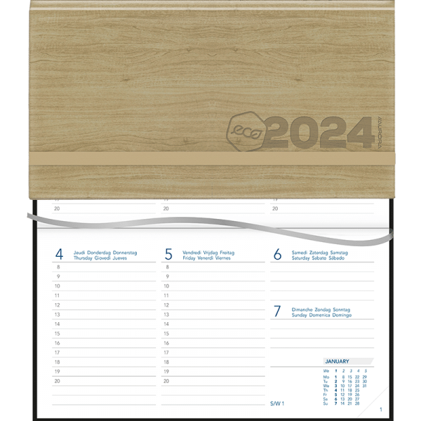 Agenda Novoplan Eco gebonden 2024 - Beige