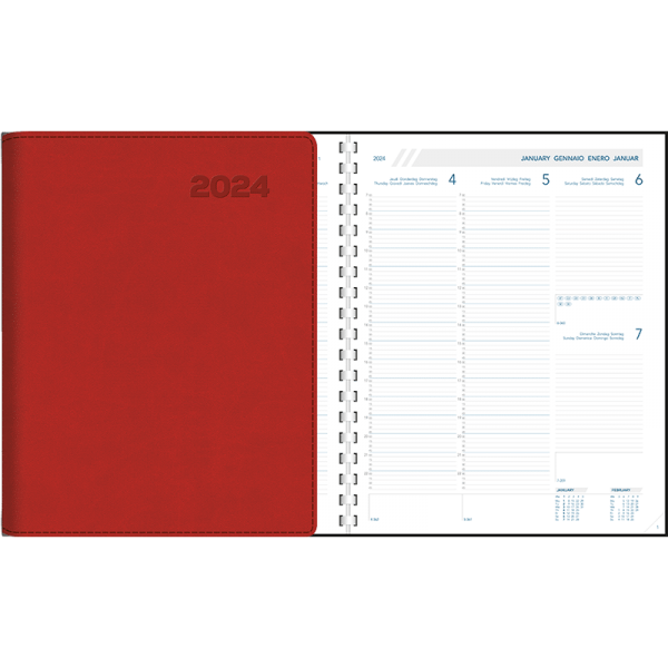 Agenda Plan-a-week 2024 perl - rood