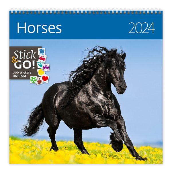 Muurkalender Horses 2024