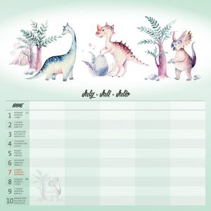 Muurkalender Family Planner 2024 - Juli