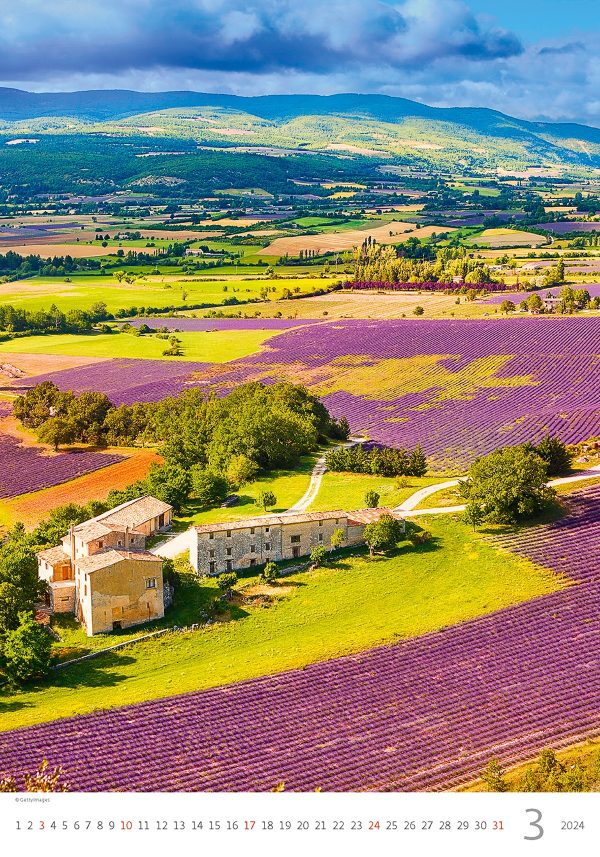 Kalender Provence 2024 - Maart