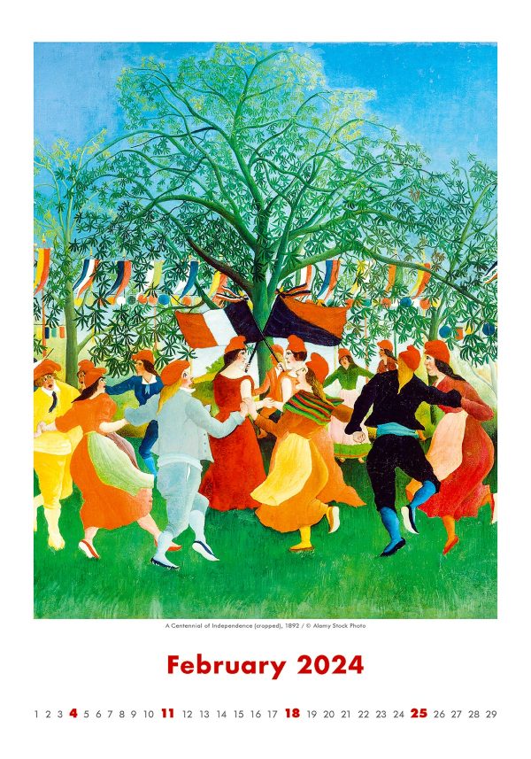 Kalender Art Naive - Henri Rousseau 2024 - Februari