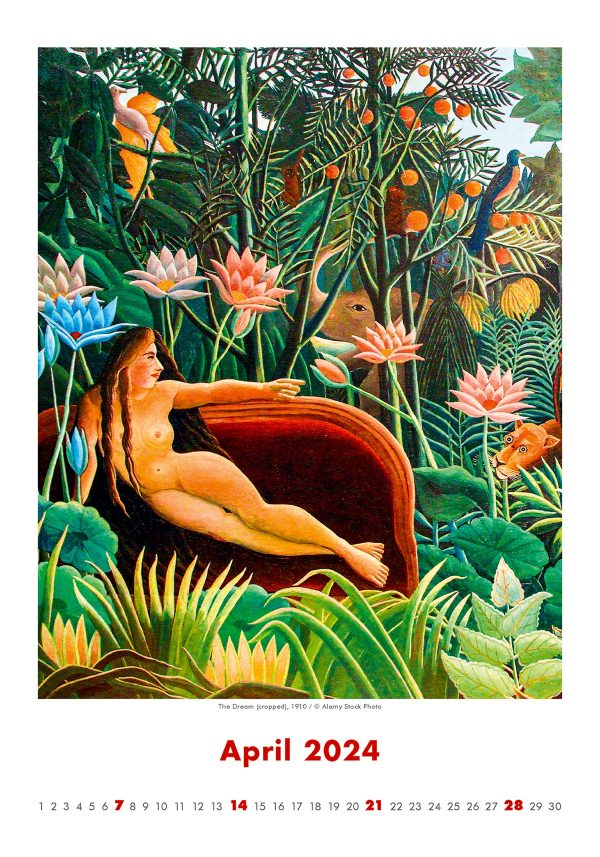 Kalender Art Naive - Henri Rousseau 2024 - April