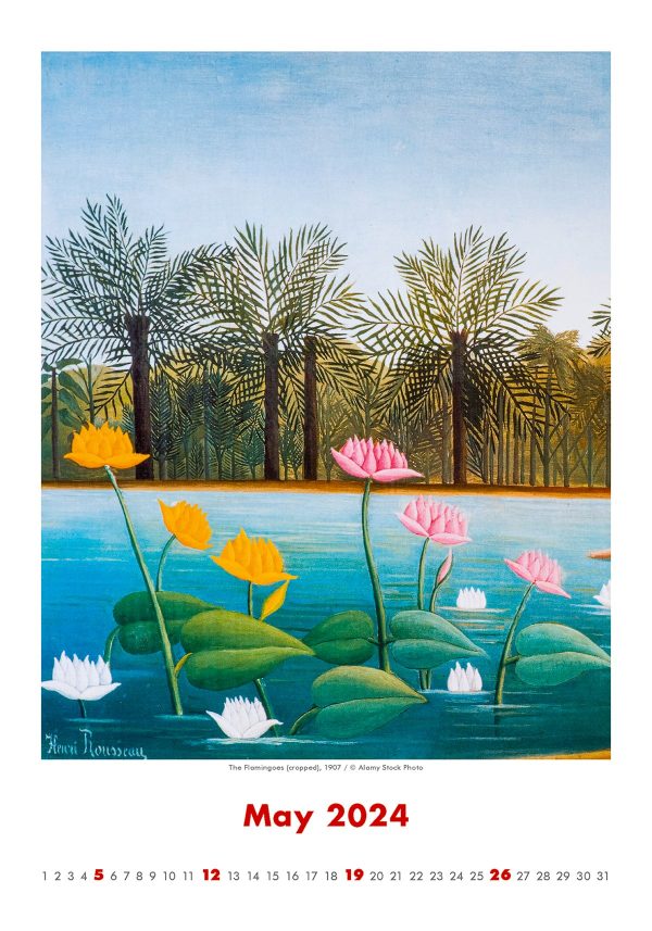 Kalender Art Naive - Henri Rousseau 2024 - Mei