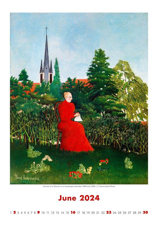 Kalender Art Naive - Henri Rousseau 2024 - Juni