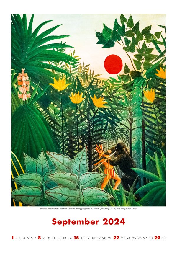 Kalender Art Naive - Henri Rousseau 2024 - September