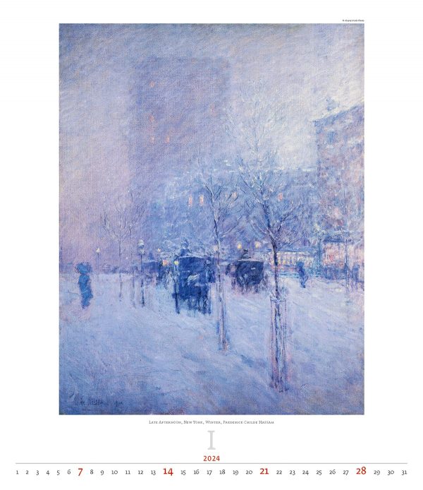 Kunstkalender Impressionism 2024 - Januari