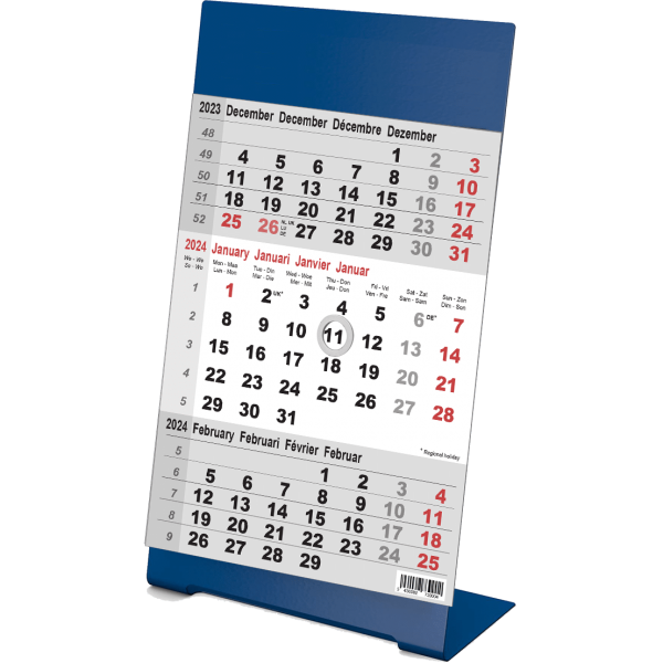 Kantoorkalender Color blauw 2024