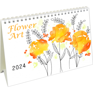 Kantoorkalender Flower Art 2024