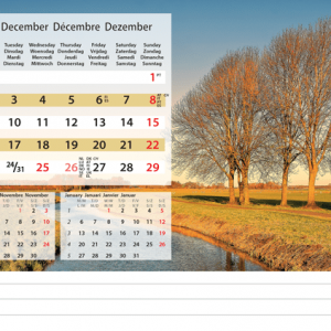 Kantoorkalender Serenity 2024 - December