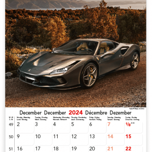 Muurkalender Sports Cars 2024 - December