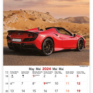 Muurkalender Sports Cars 2024 - Mei