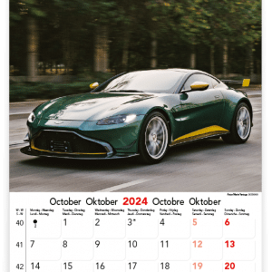 Muurkalender Sports Cars 2024 - Oktober