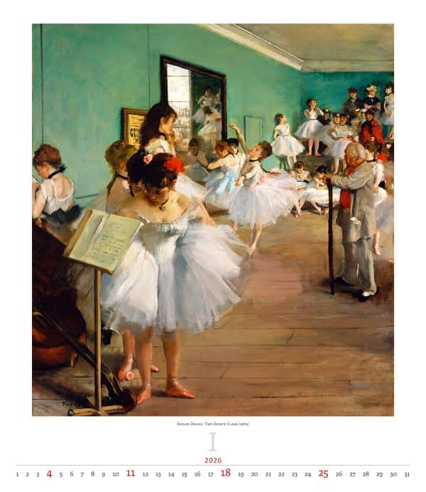 Kunstkalender Impressionism 2026 - januari