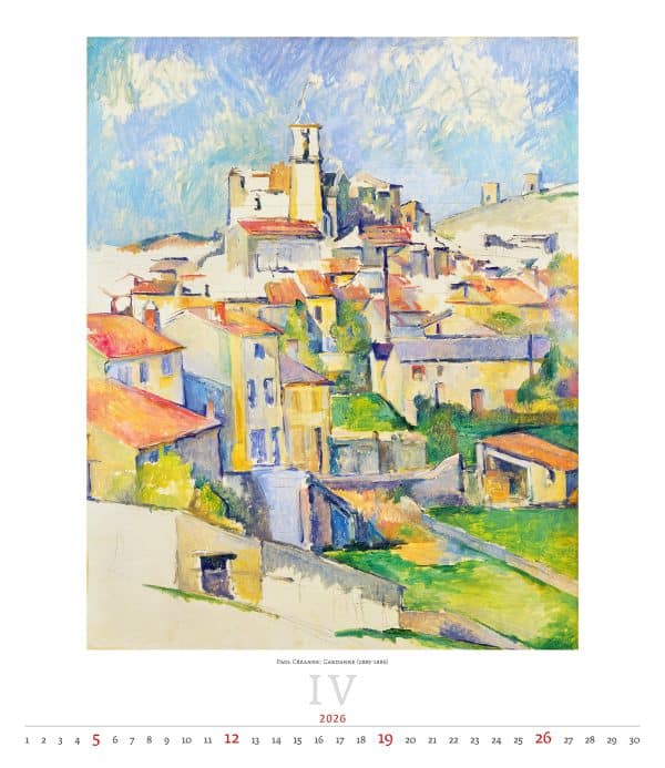 Kunstkalender Impressionism 2026 - april