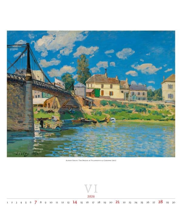 Kunstkalender Impressionism 2026 - juni