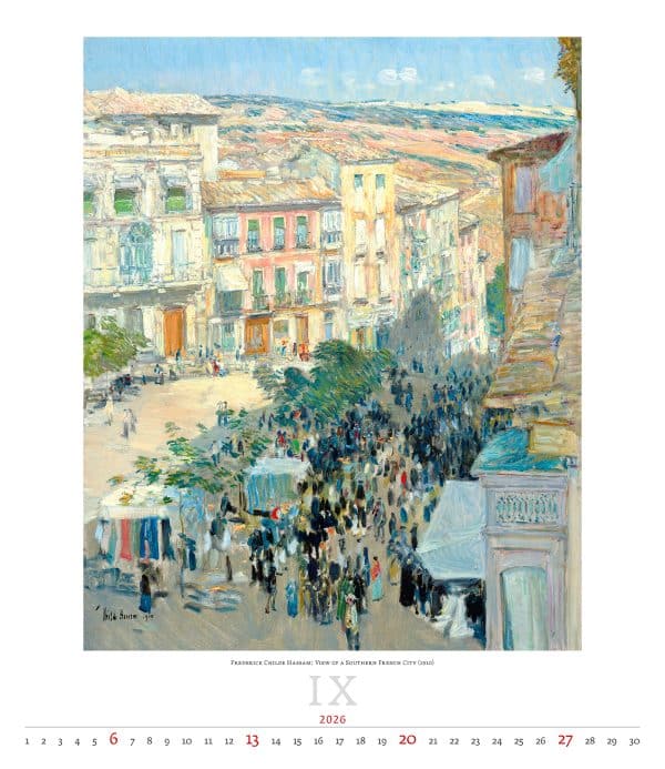 Kunstkalender Impressionism 2026 - september