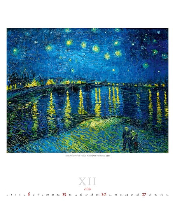 Kunstkalender Impressionism 2026 - december