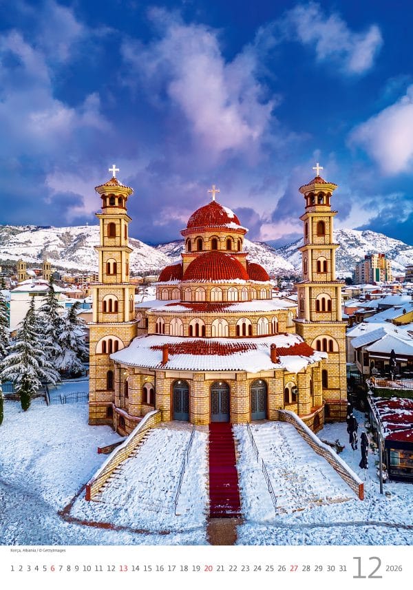 Muurkalender Europe 2026 - december