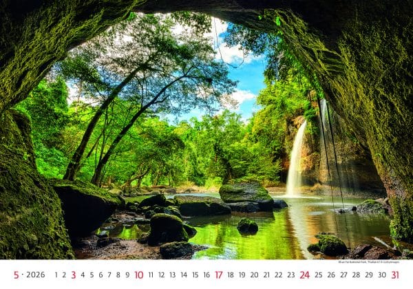 Muurkalender National Parks 2026 - mei