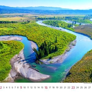 Muurkalender National Parks 2026 - augustus