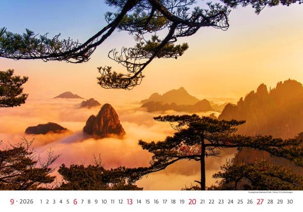Muurkalender National Parks 2026 - september