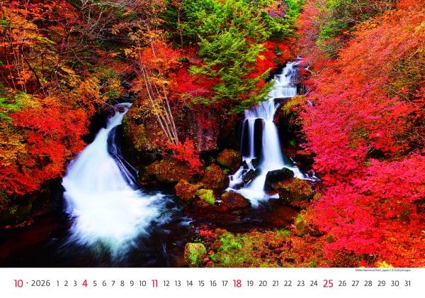 Muurkalender National Parks 2026 - oktober