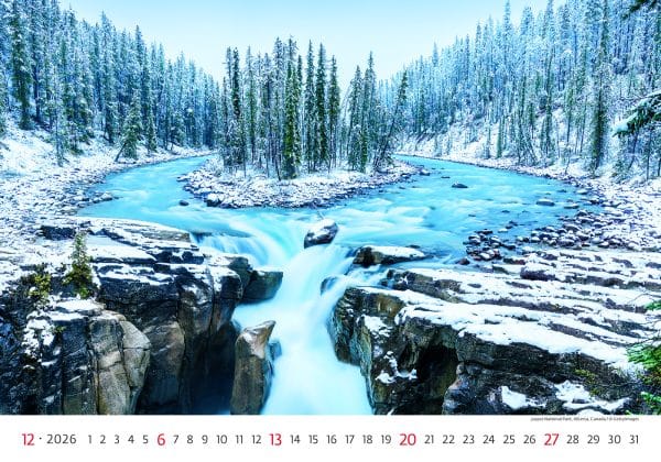 Muurkalender National Parks 2026 - december
