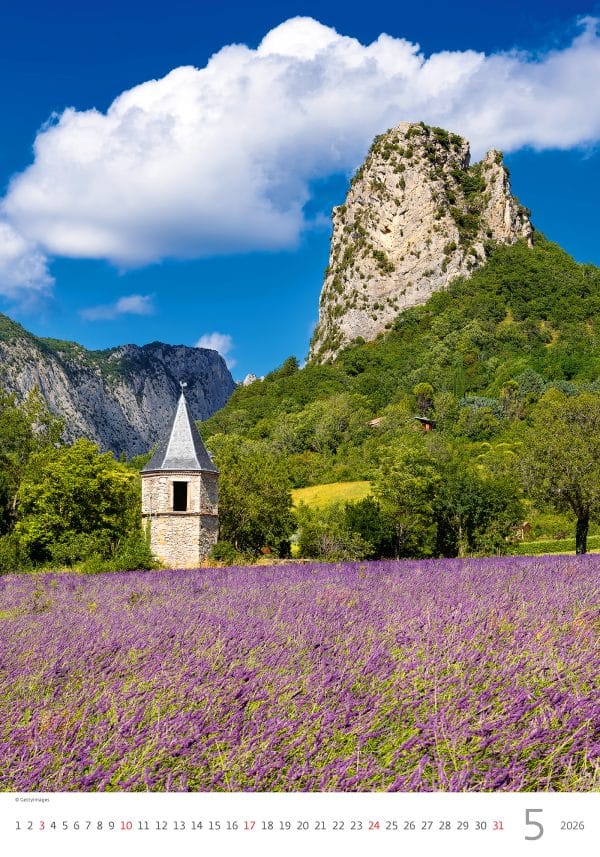 muurkalender Provence 2026 - mei