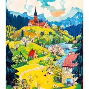 Muurkalender Art Naive 2026 - april