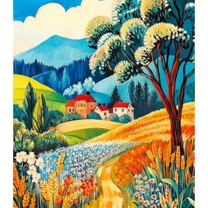 Muurkalender Art Naive 2026 - juli