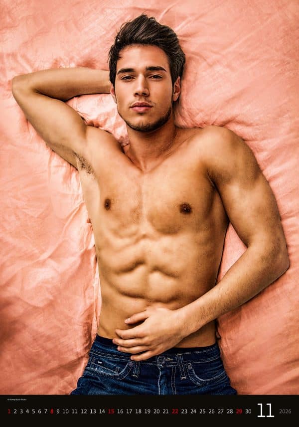 Muurkalender Sexy Boys 2026 - november