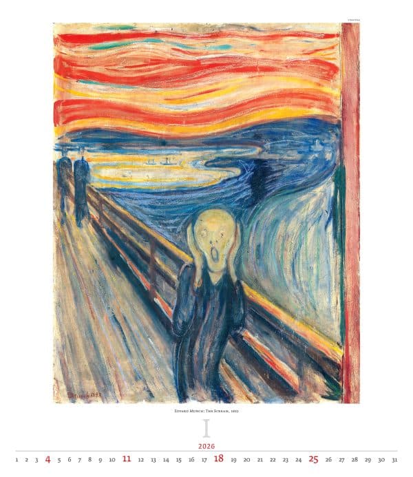 Kunstkalender Expressionism 2026 - januari