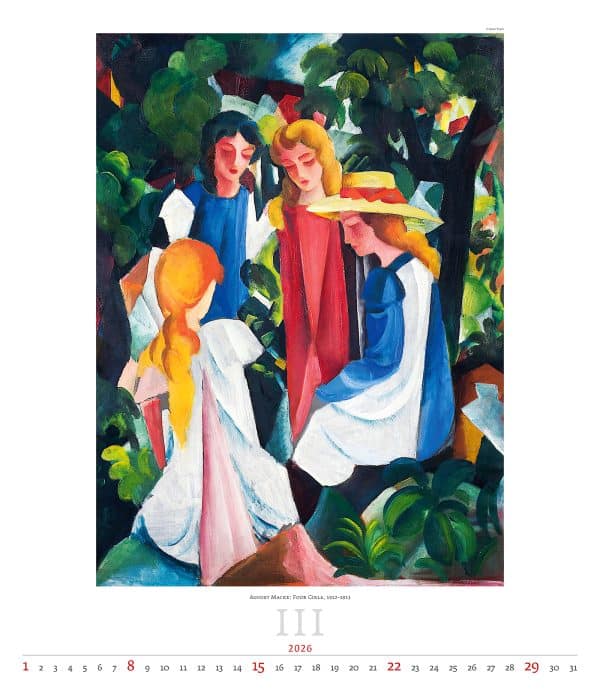 Kunstkalender Expressionism 2026 - maart