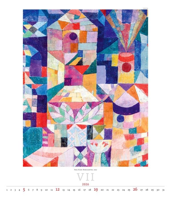 Kunstkalender Expressionism 2026 - juli