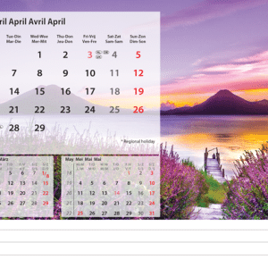 Bureaukalender Beautiful Nature 2026 - april