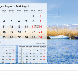 Bureaukalender Beautiful Nature 2026 - augustus