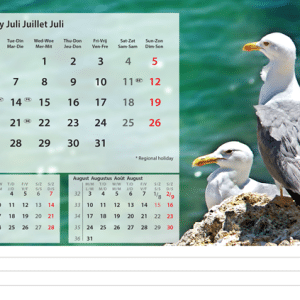 Bureaukalender Beautiful Nature 2026 - juli
