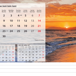 Bureaukalender Beautiful Nature 2026 - juni