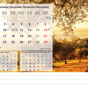 Bureaukalender Beautiful Nature 2026 - november
