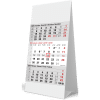 Kantoorkalender 3-maand grijs 2026
