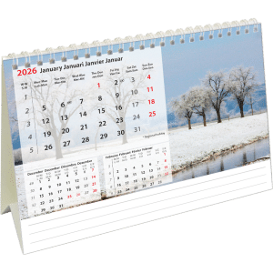 Bureaukalender Beautiful Nature 2026 - januari