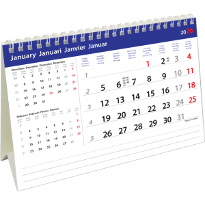 Kantoorkalender Belgium 2026