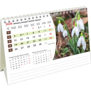 Bureaukalender Flowers 2026 - januari