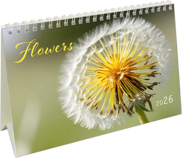Bureaukalender Flowers 2026