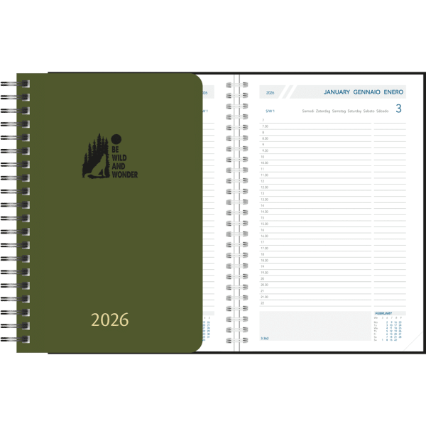 Agenda 2026 Daily wire-o olijfgroen