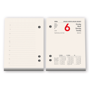 Memoblok 2026 -binnenkant