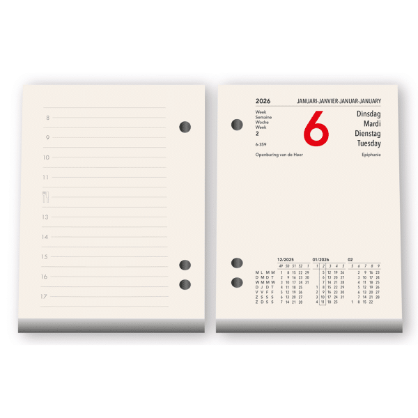 Memoblok 2026 -binnenkant
