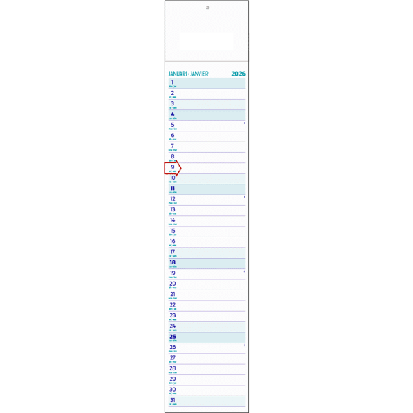Strookkalender Midi 2026