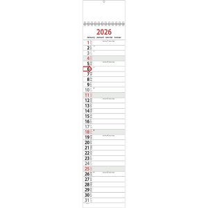 Strookkalender XL 2026